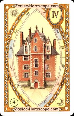 The house astrological Lenormand Tarot