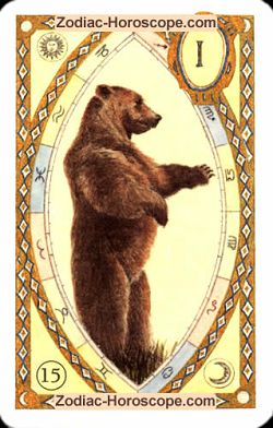 The bear, monthly Love and Health horoscope October Cancer