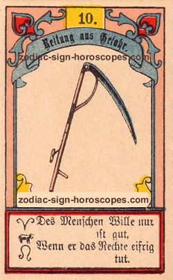 The scythe, monthly Cancer horoscope October