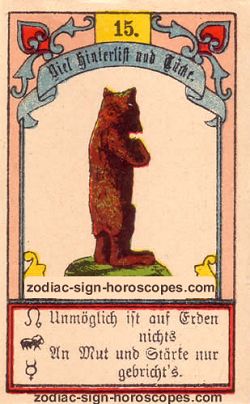 The bear, monthly Cancer horoscope October