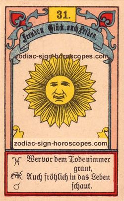 The sun, monthly Cancer horoscope January