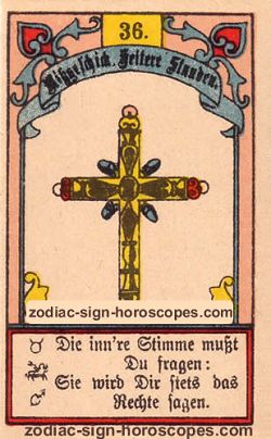 The cross, monthly Cancer horoscope October
