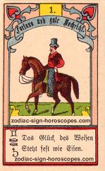 The rider antique Lenormand Tarot