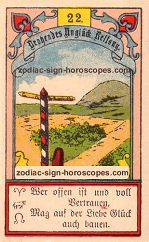 The crossroads antique Lenormand Tarot